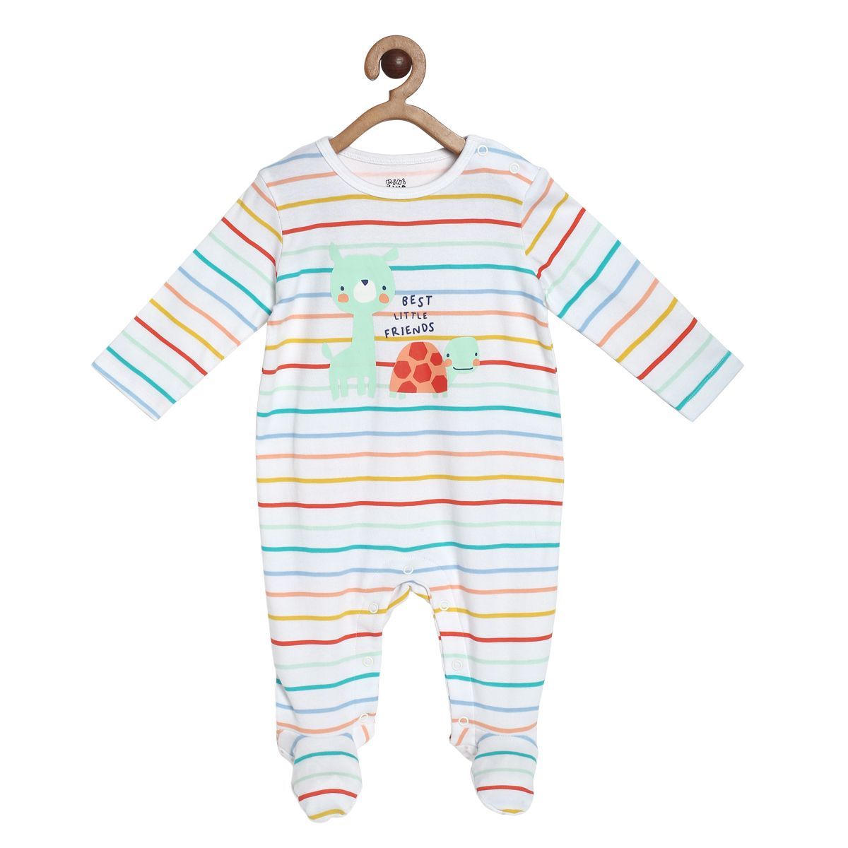 Boys Multicolor Pack Of 2 Sleep Suit