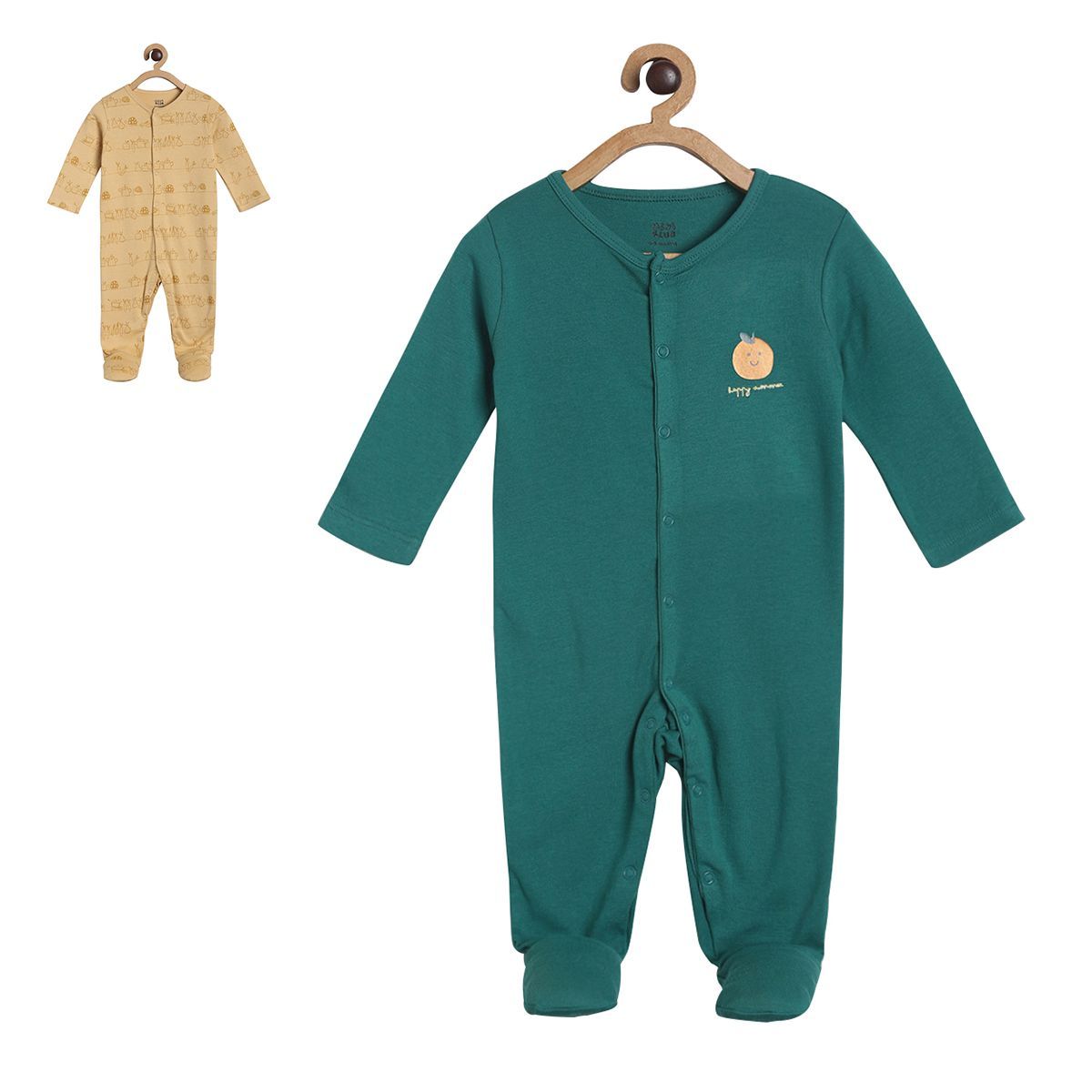 Boys Multicolor Pack Of 2 Sleep Suit