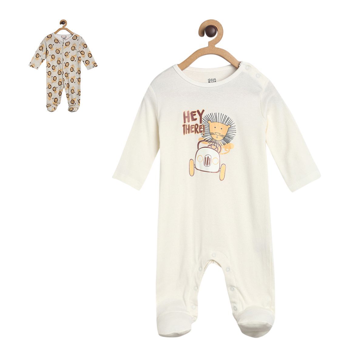 Boys Multicolor Pack Of 2 Sleep Suit