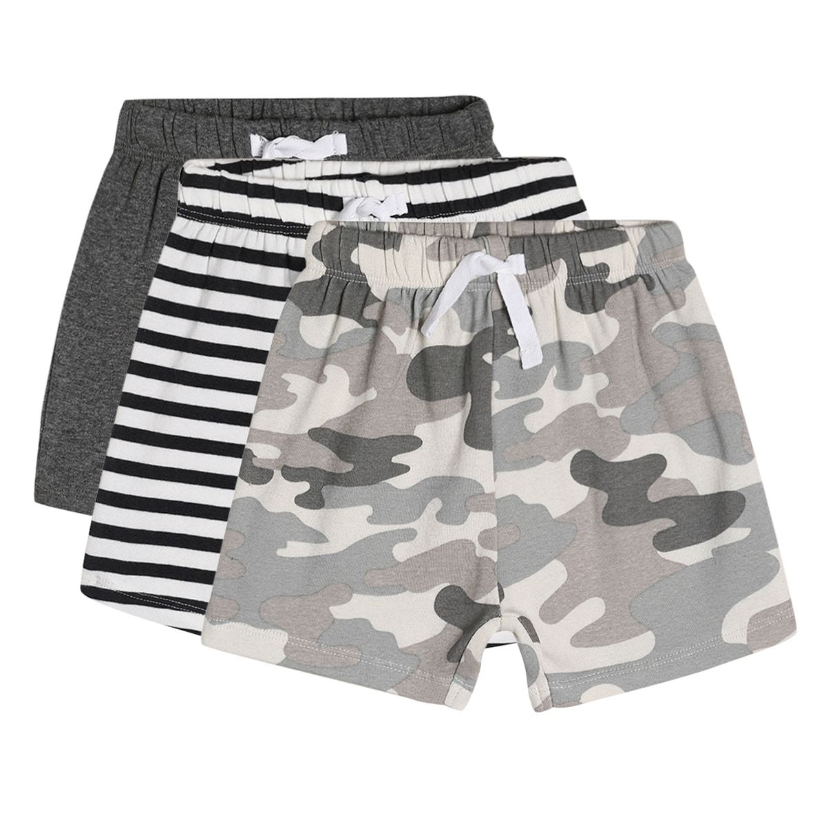 Boys Multicolor Pack Of 3 Shorts