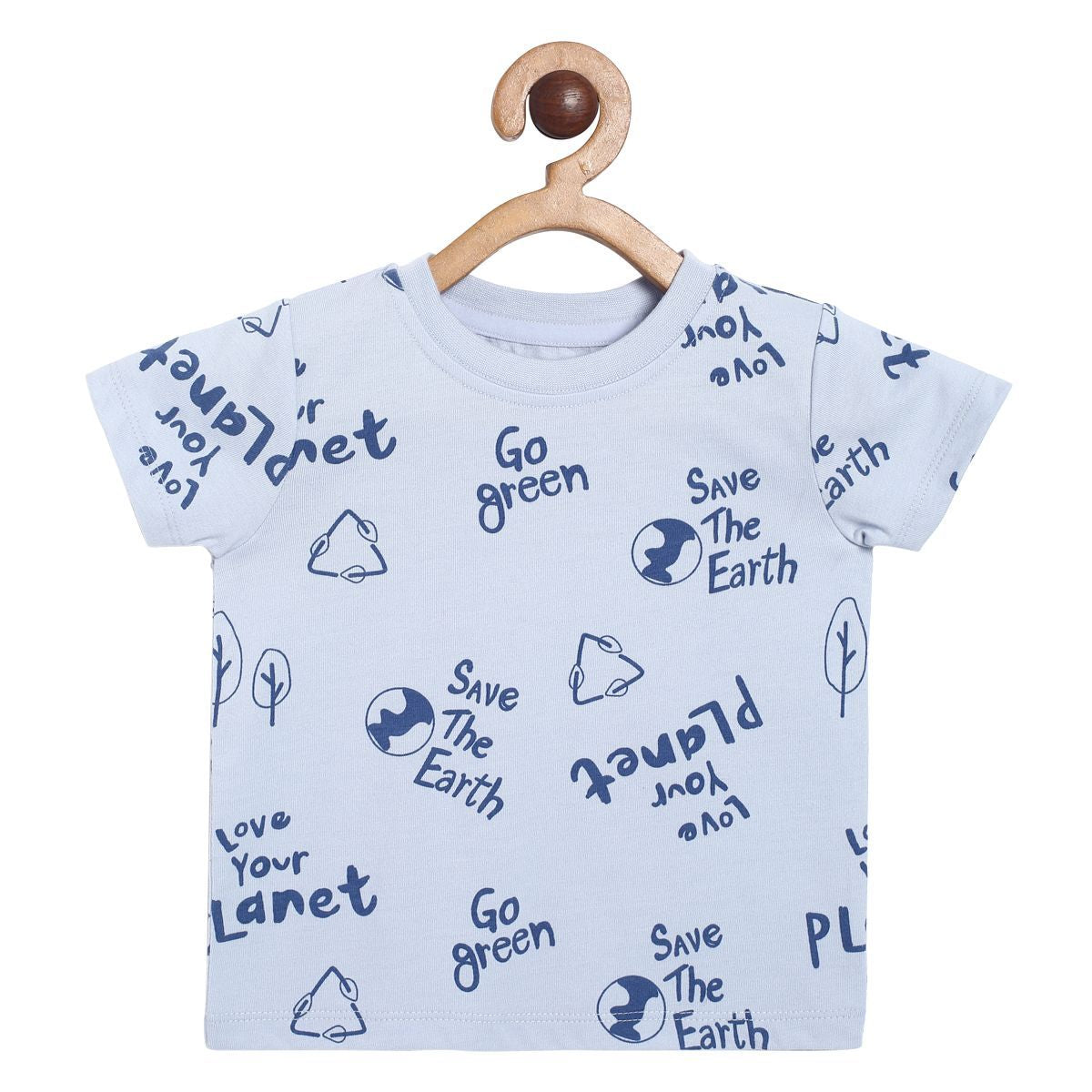 Pack of 3 t-shirt - white & blue for 0-3 Months