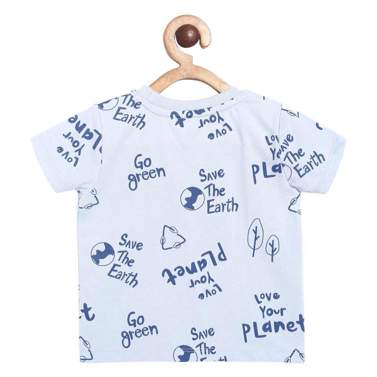 Pack of 3 t-shirt - white & blue for 0-3 Months