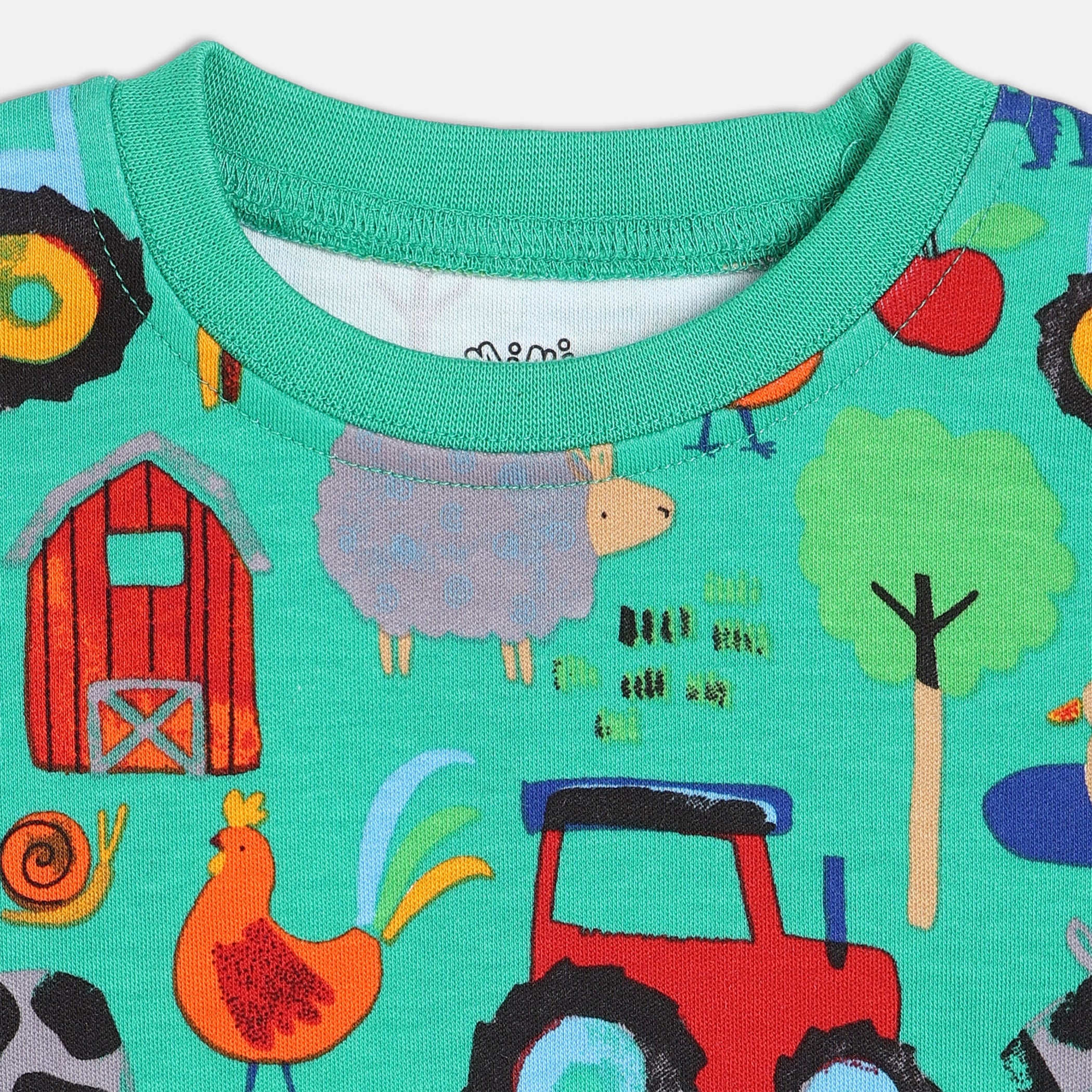 Baby Boys Printed Short Sleeve T-Shirts Pack of three, Red, Green and Light Blue