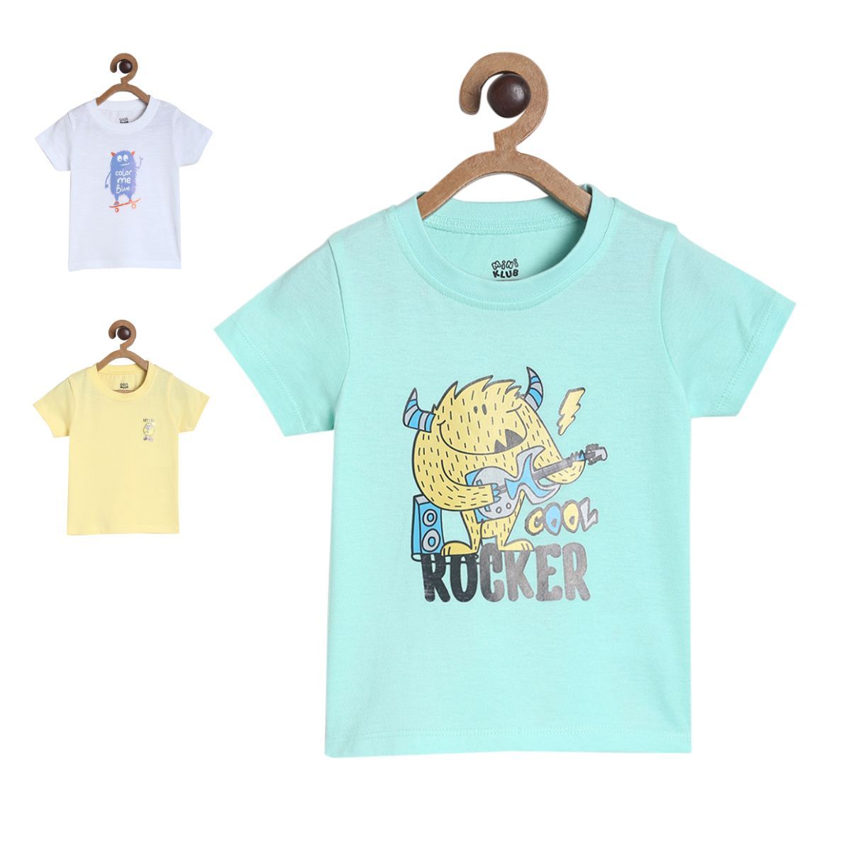 Boys Multicolor Pack Of 3 T-Shirt