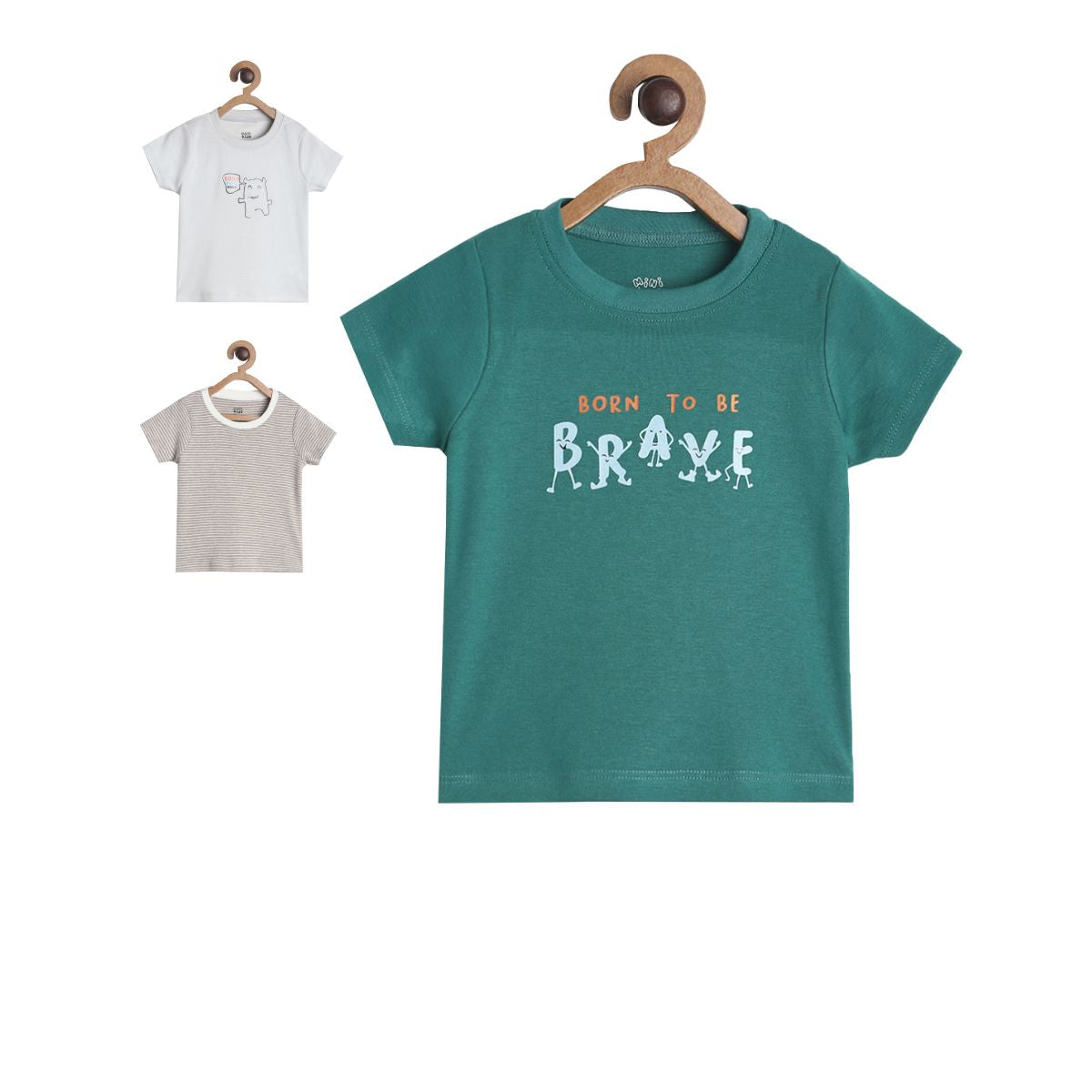 Boys Multicolor Pack Of 3 T-Shirt