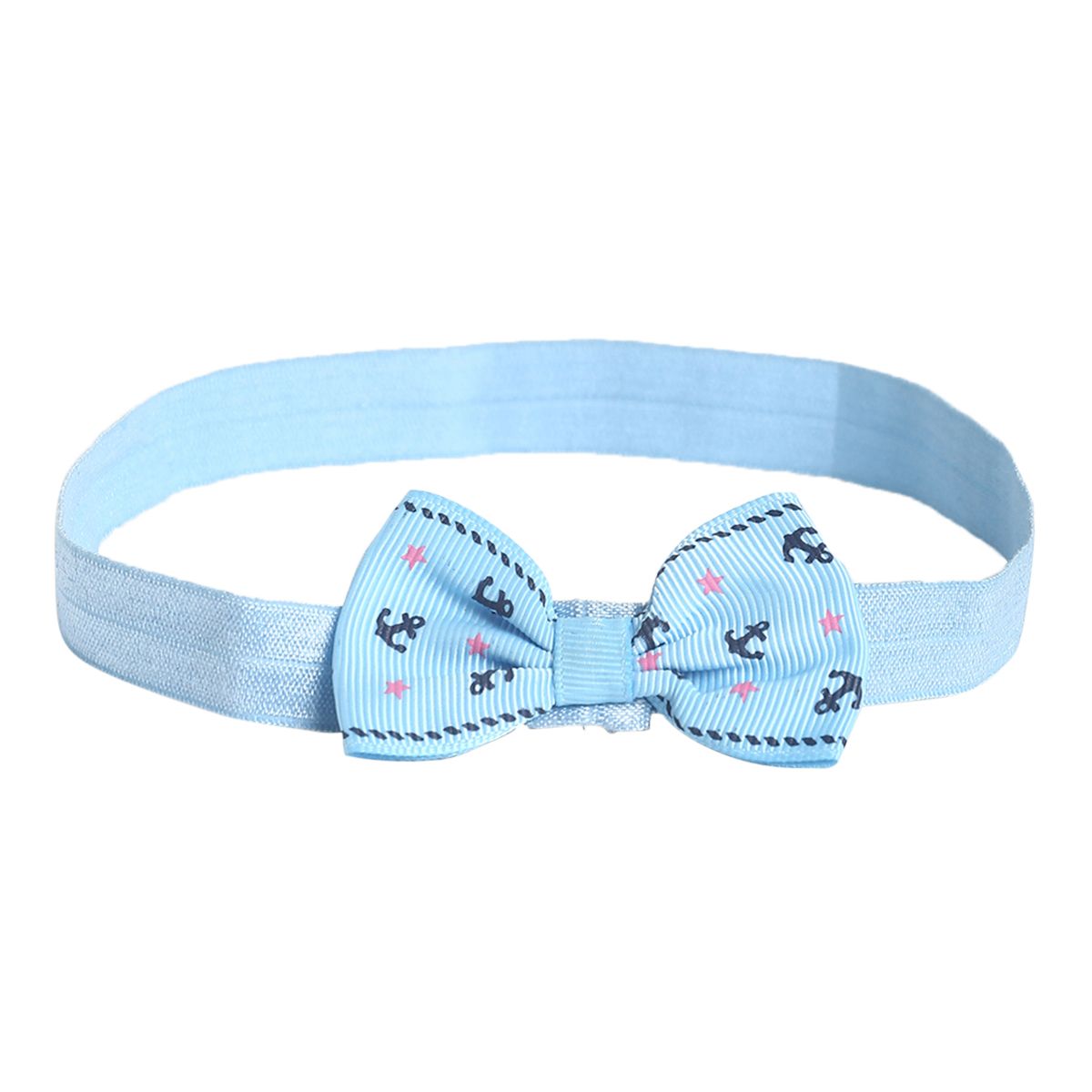 Girls Red, Blue and Aqua Headband Pack of 3 Soft Stretch Hair Accessories