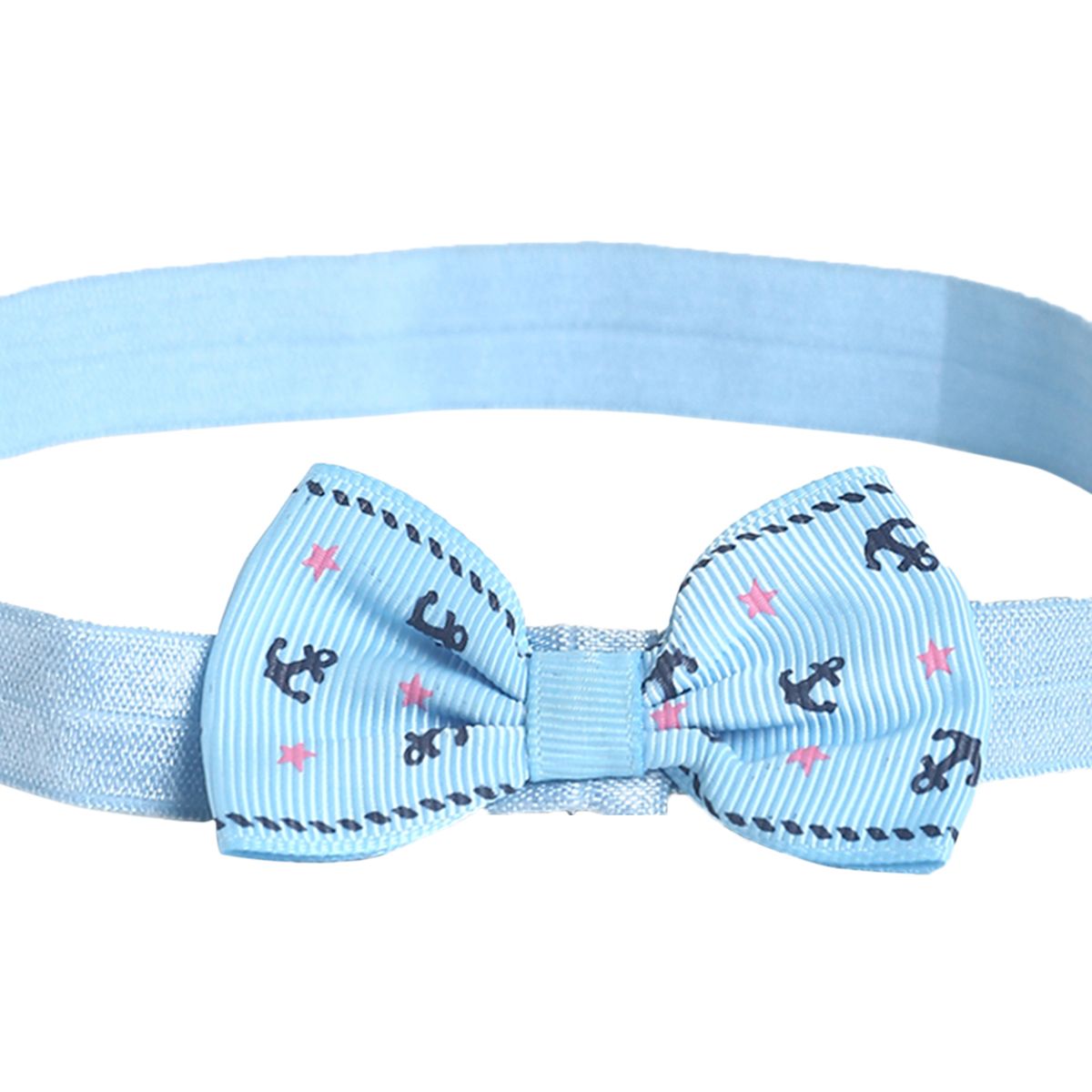 Girls Red, Blue and Aqua Headband Pack of 3 Soft Stretch Hair Accessories