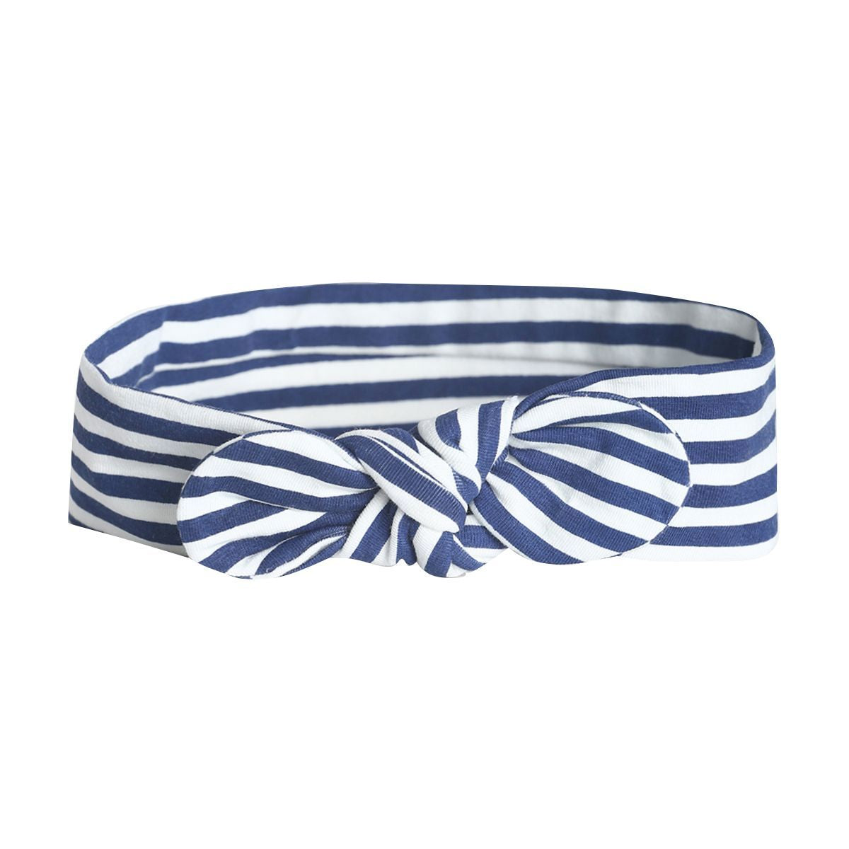 Girls Navy Blue, Coral and White Headband Pack of 3 Soft Stretch Hair Accessories