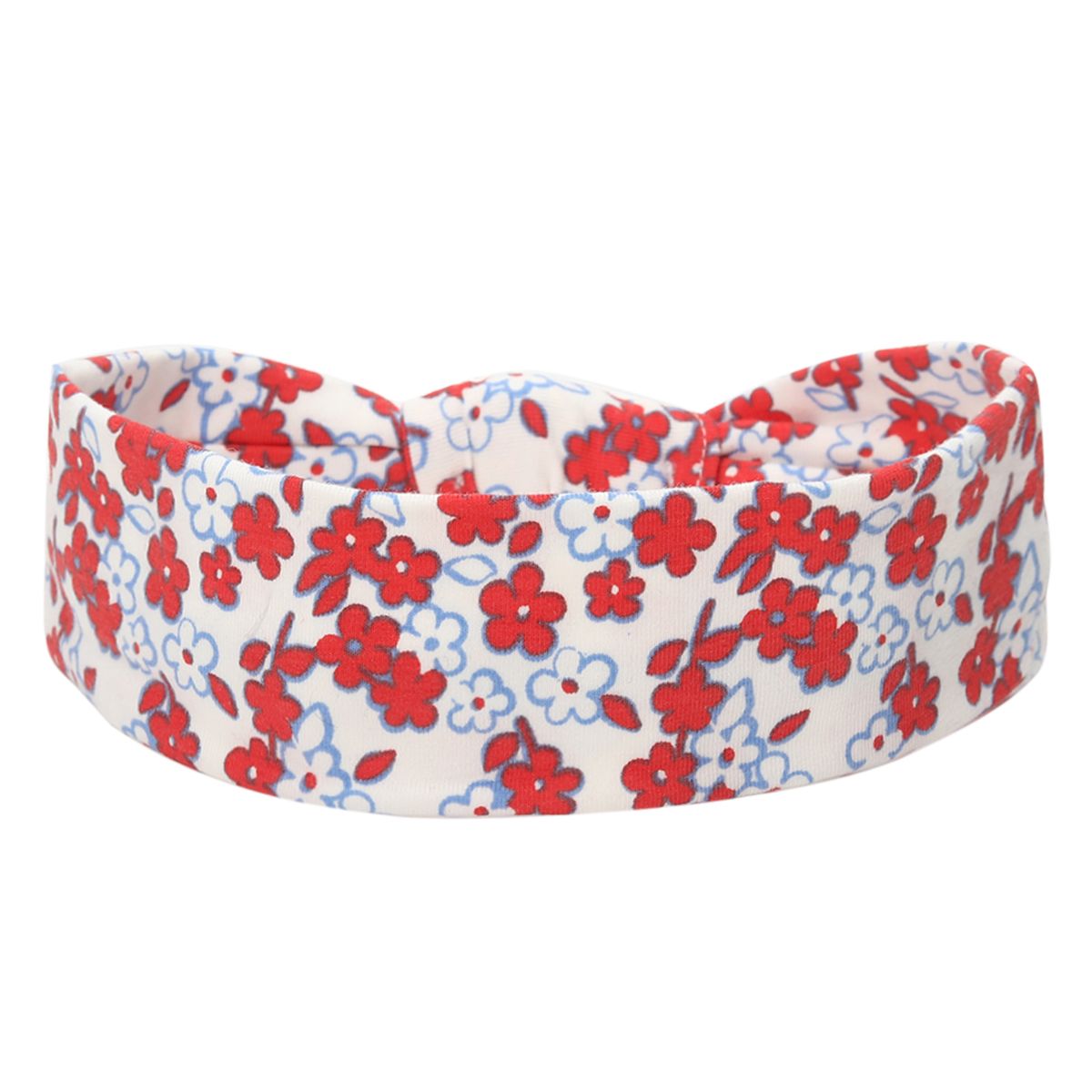 Girls Navy Blue, Coral and White Headband Pack of 3 Soft Stretch Hair Accessories