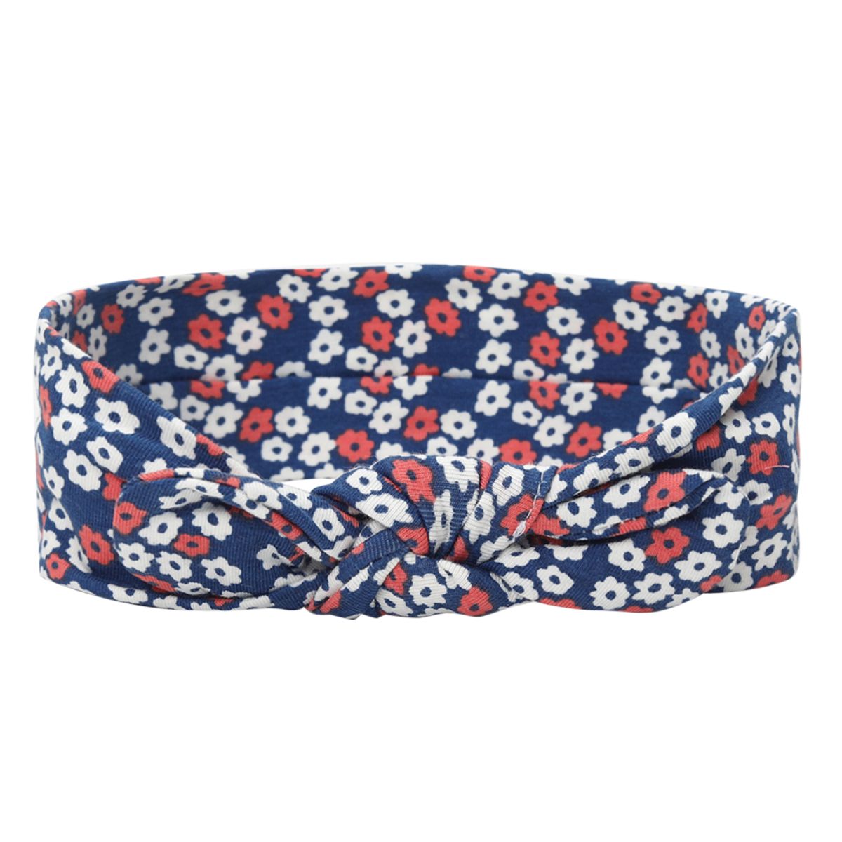 Girls Cream, Peach and Yellow Headband Pack of 3 Soft Stretch Floral Hair Accessories