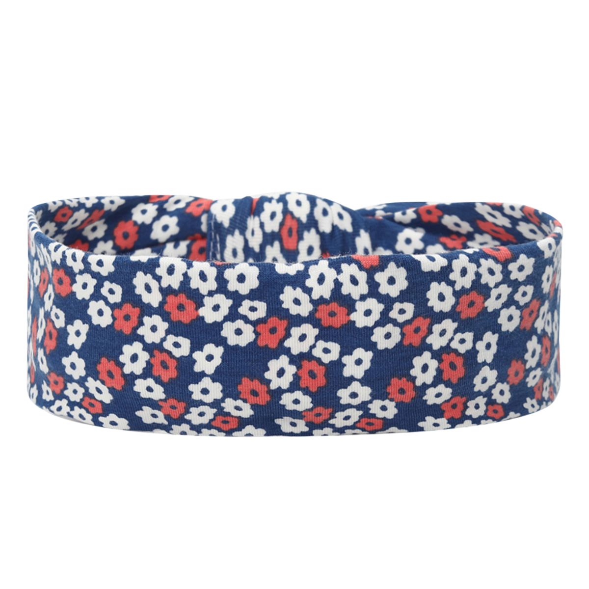 Girls Cream, Peach and Yellow Headband Pack of 3 Soft Stretch Floral Hair Accessories