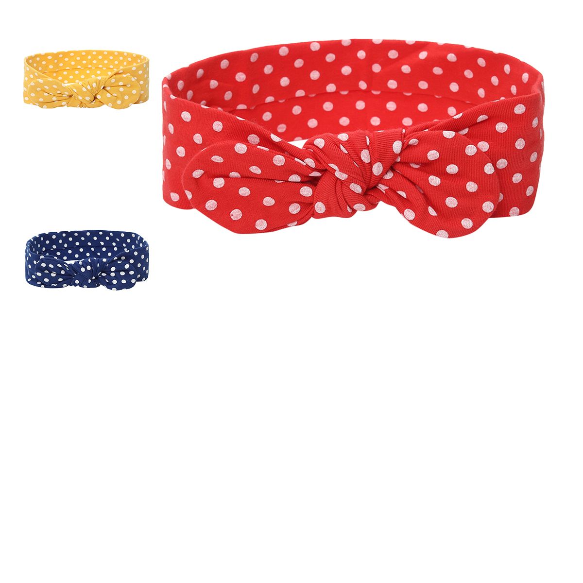 Baby Girls Colour Pending Cotton Pack of 3 Hairbands Casual Wear