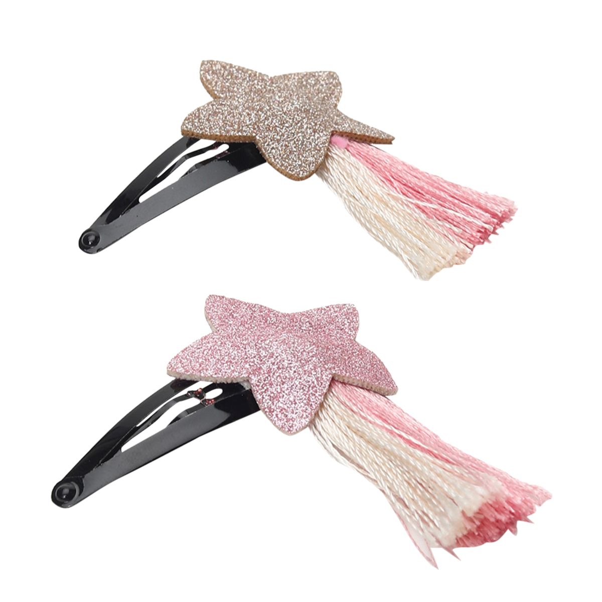 Girls Navy Blue Bow Hair Clip Soft Fabric Hair Accessory