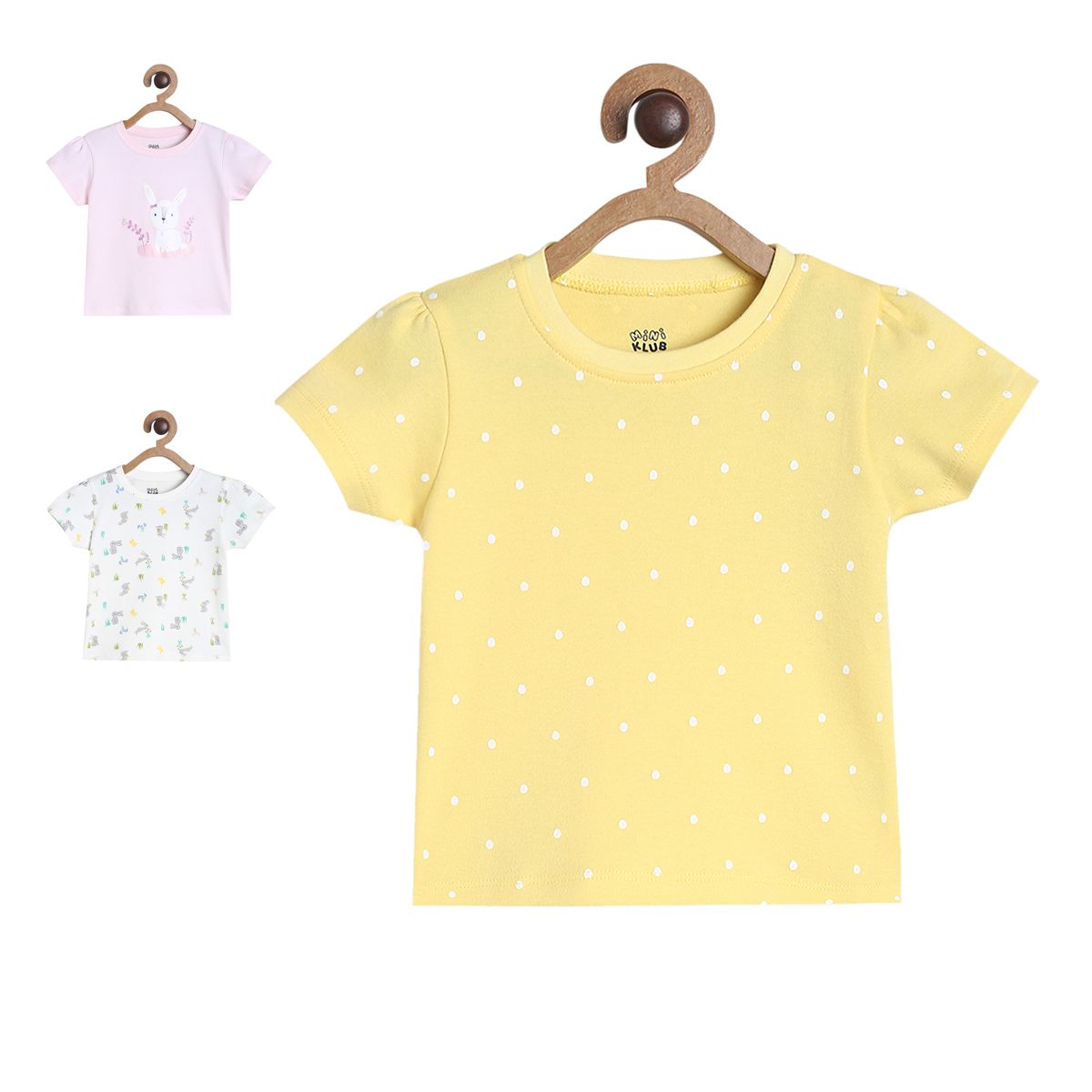 Girls Multicolor Pack Of 3 Knit Top