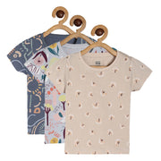 Girls Multicolor Pack Of 3 Knit Top