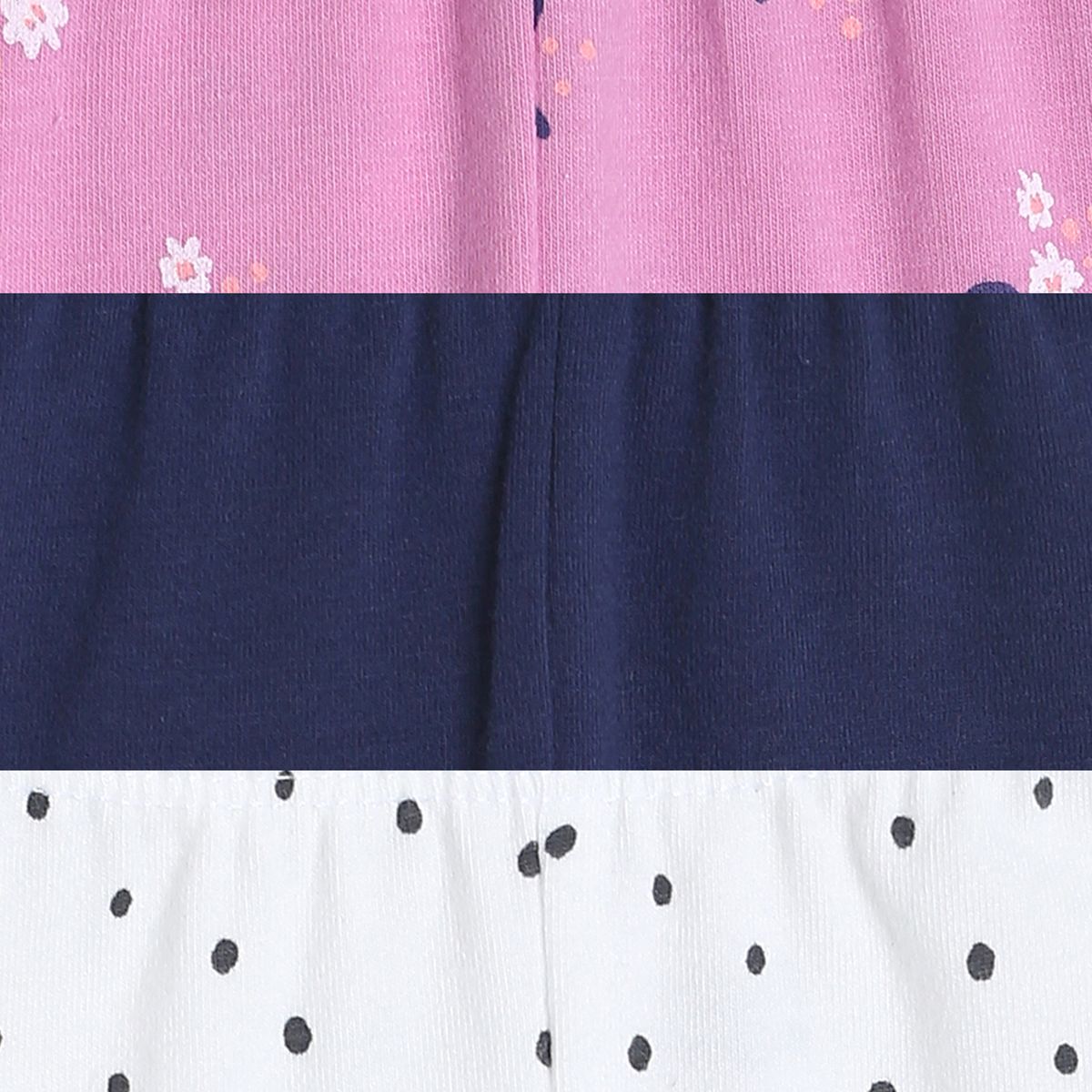 Girls Multicolor Pack Of 3 Legging