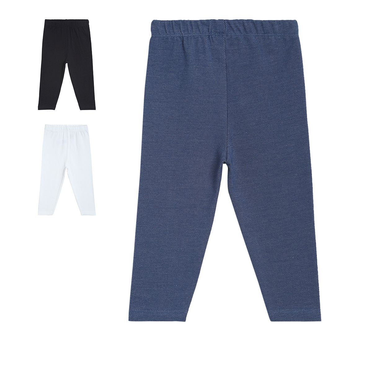 Girls Multicolor Pack Of 3 Legging
