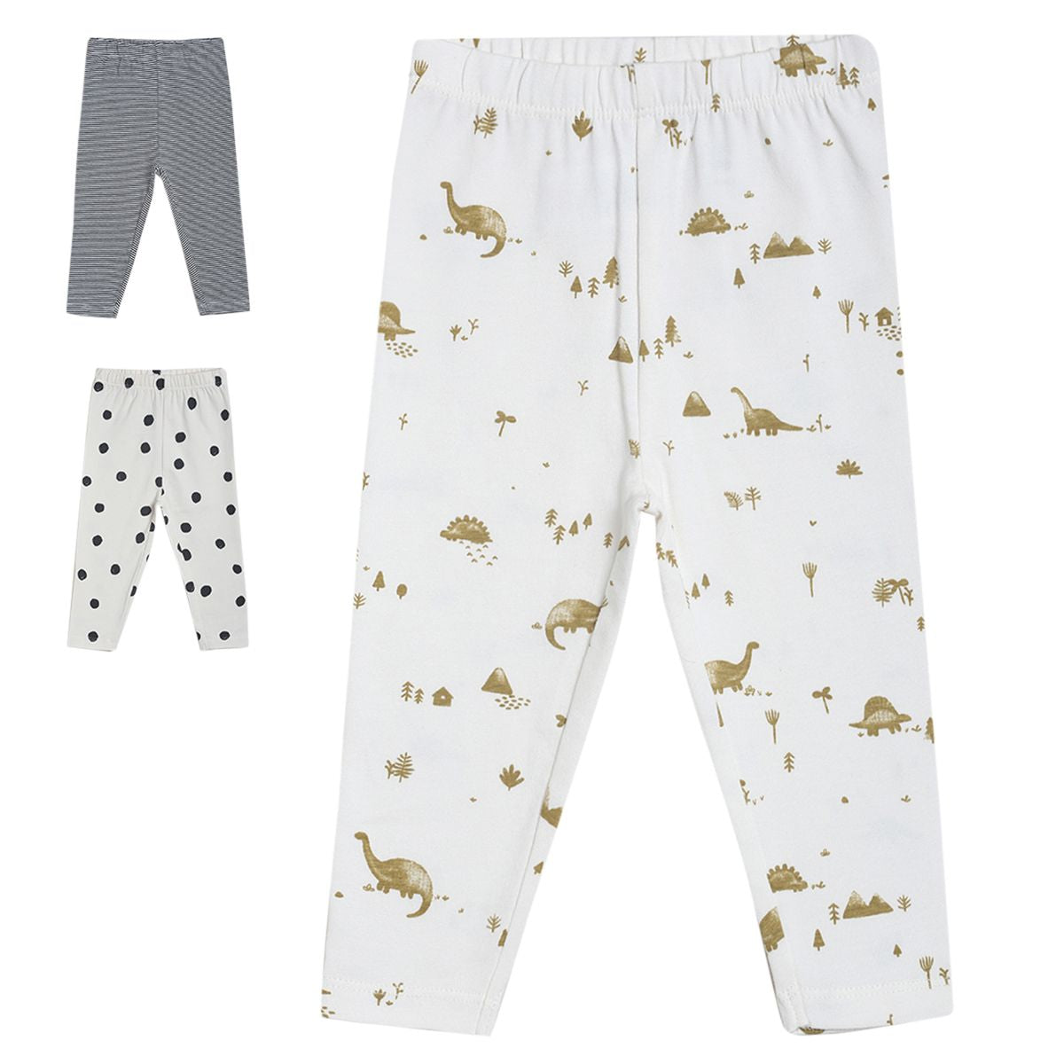 Girls Multicolor Pack Of 3 Legging
