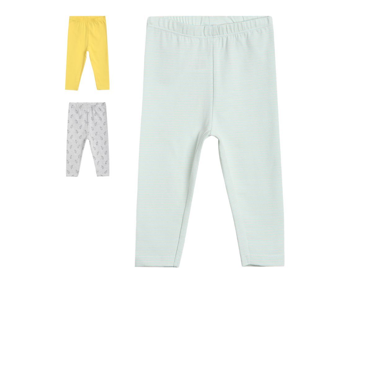 Girls Multicolor Pack Of 3 Legging
