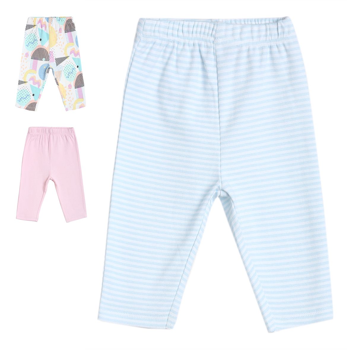 Girls Multicolor Pack Of 3 Legging