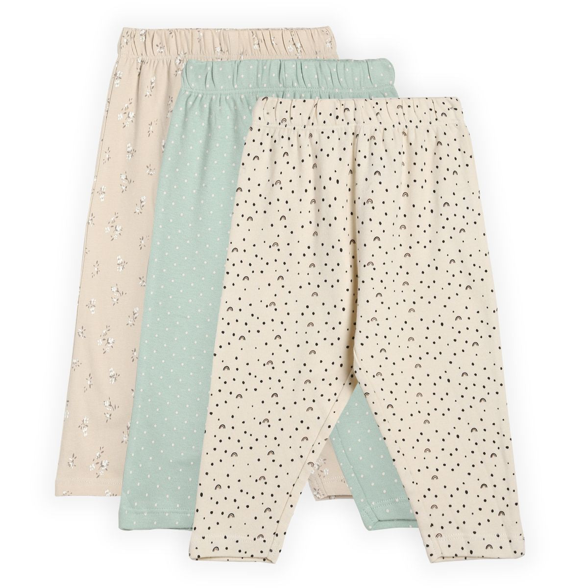 Girls Multicolor Pack Of 3 Legging
