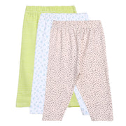 Girls Multicolor Pack Of 3 Legging