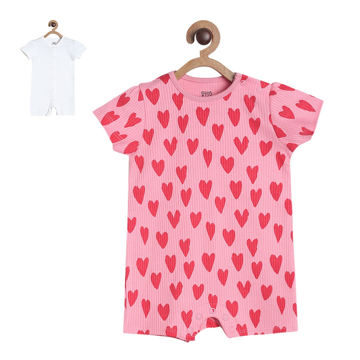 Girls Multicolor Pack Of 2 Romper