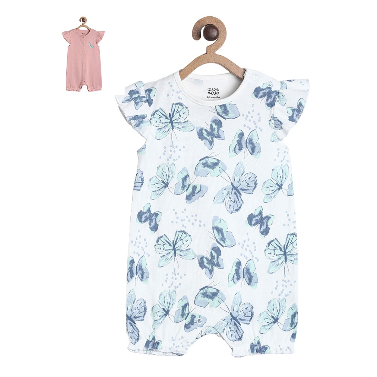 Girls Multicolor Pack Of 2 Romper