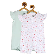 Girls Multicolor Pack Of 2 Romper
