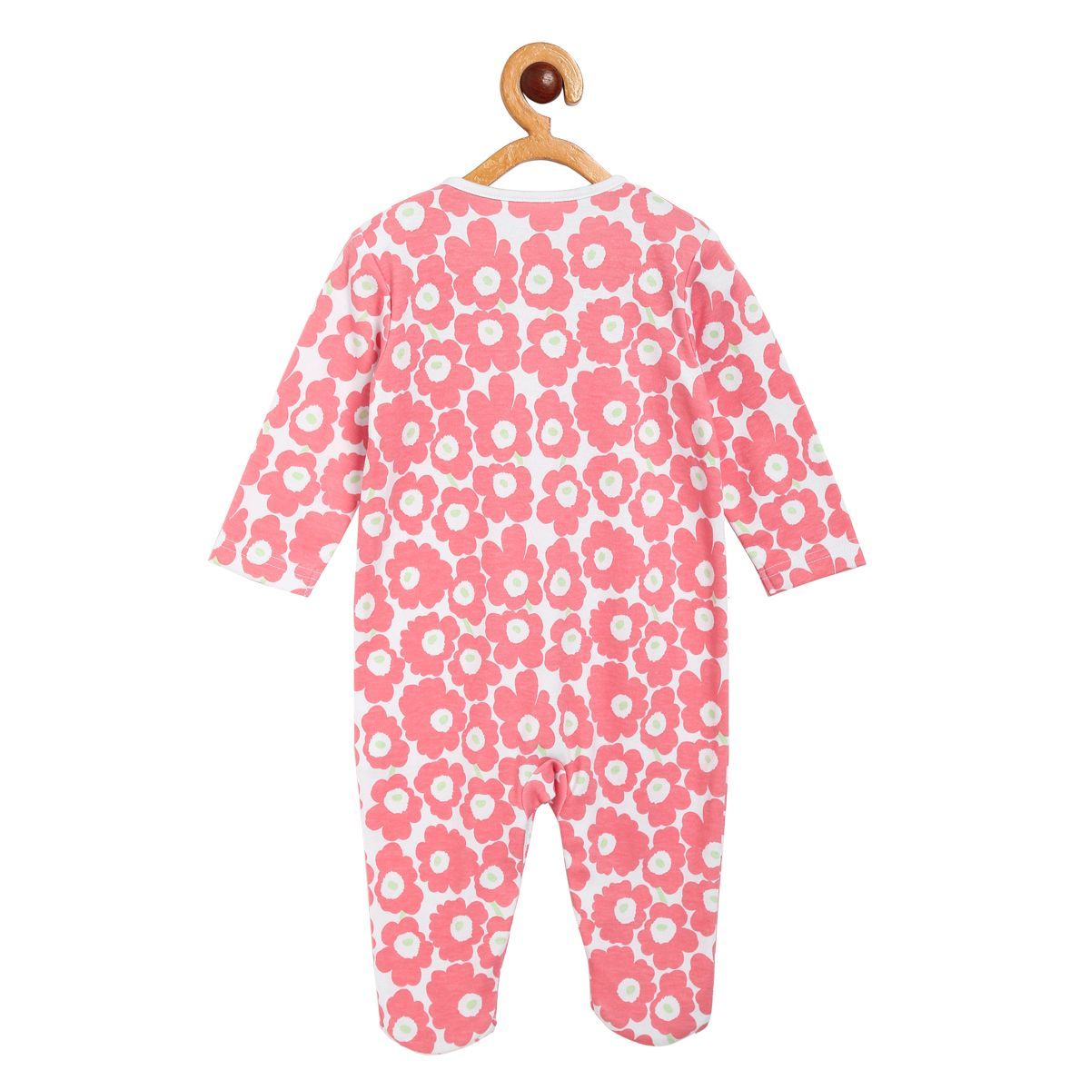 Pack of 2 sleepsuit - light grey & pink for New Born