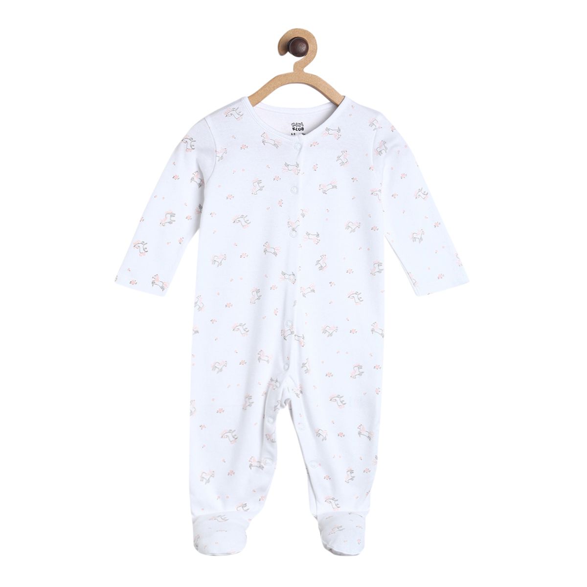 Girls Multicolor Pack Of 2 Sleep Suit