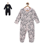 Girls Multicolor Pack Of 2 Sleep Suit