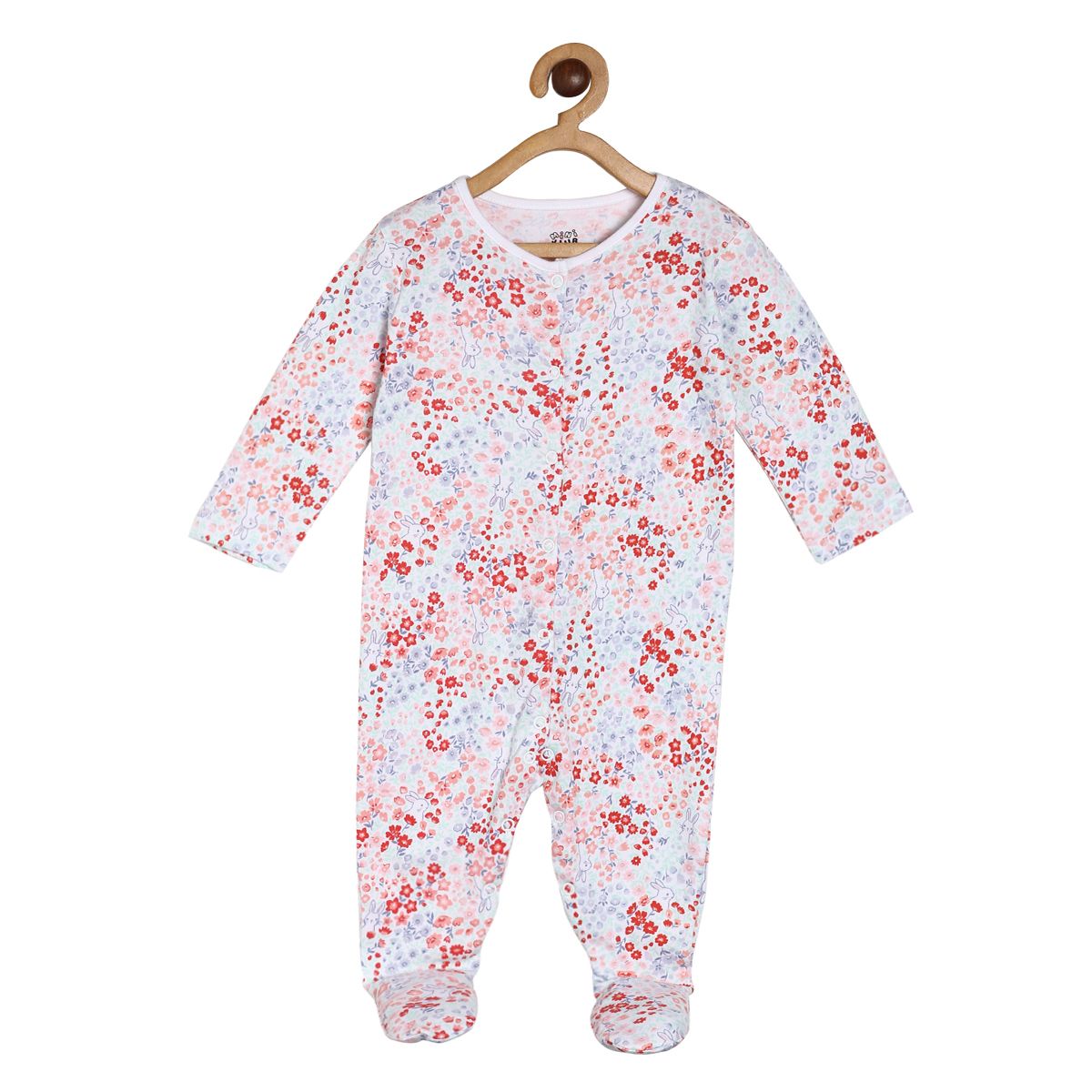 Girls Multicolor Pack Of 2 Sleep Suit