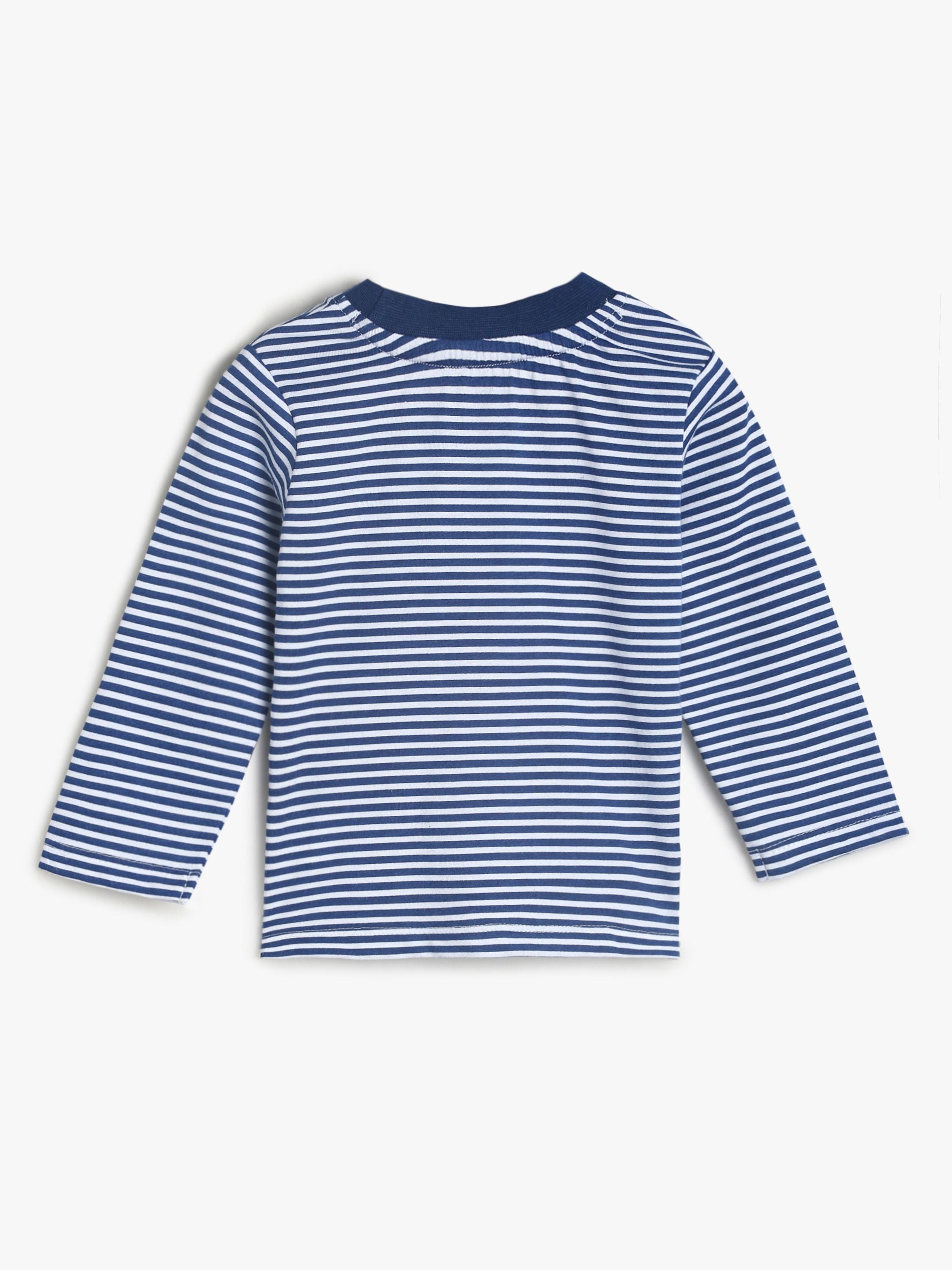 Boys Navy Dungaree Set