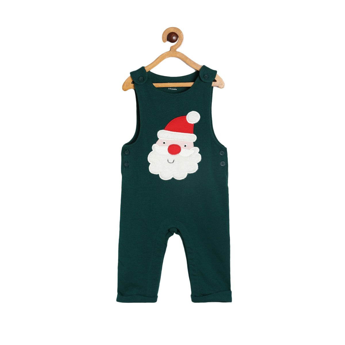 Boys Green Dungaree Set
