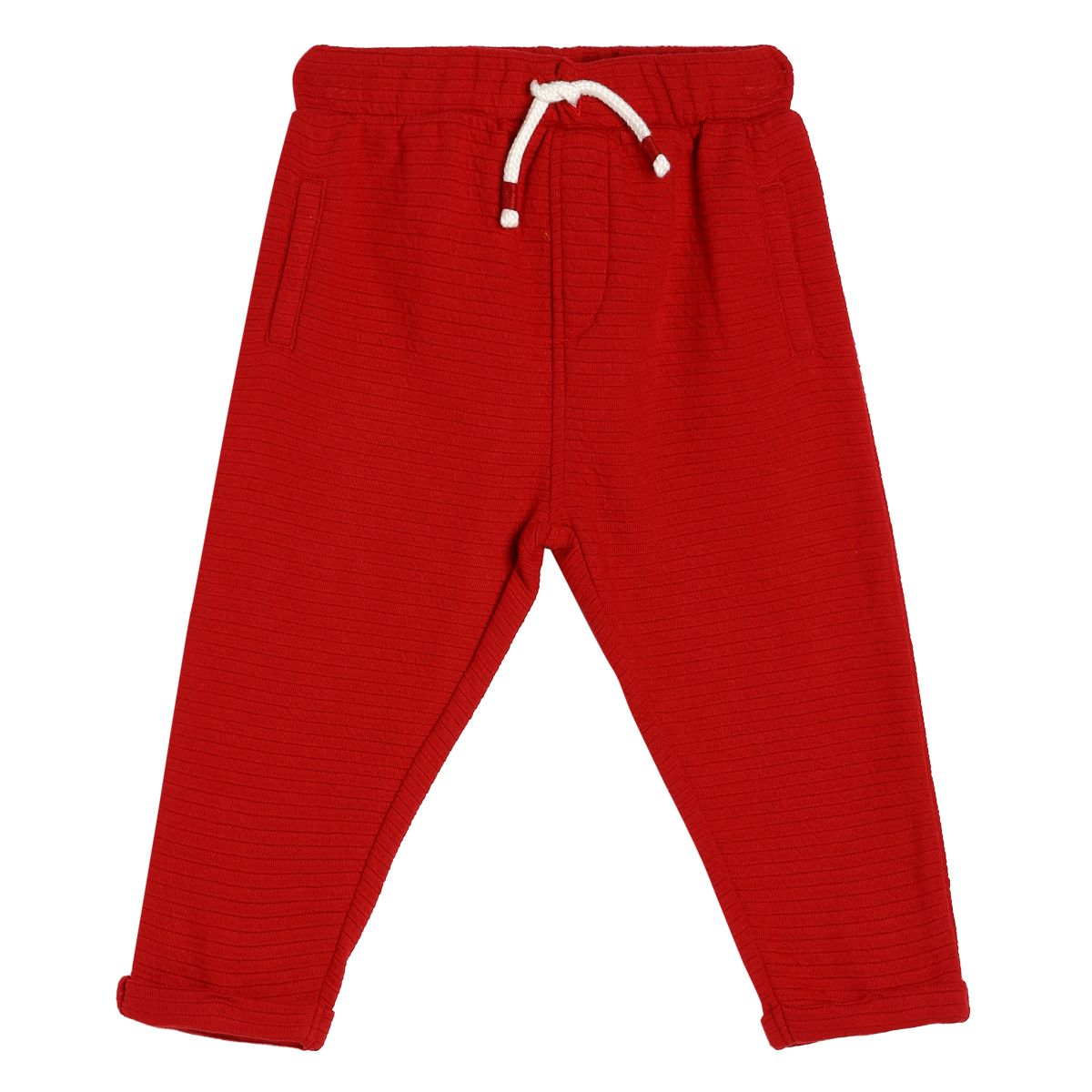 Boys Red Pack Of 1 Knit Bottom