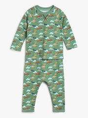 Baby Boys Printed 2PC Set, Green
