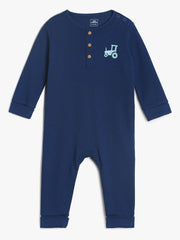 Boys Navy Rompers