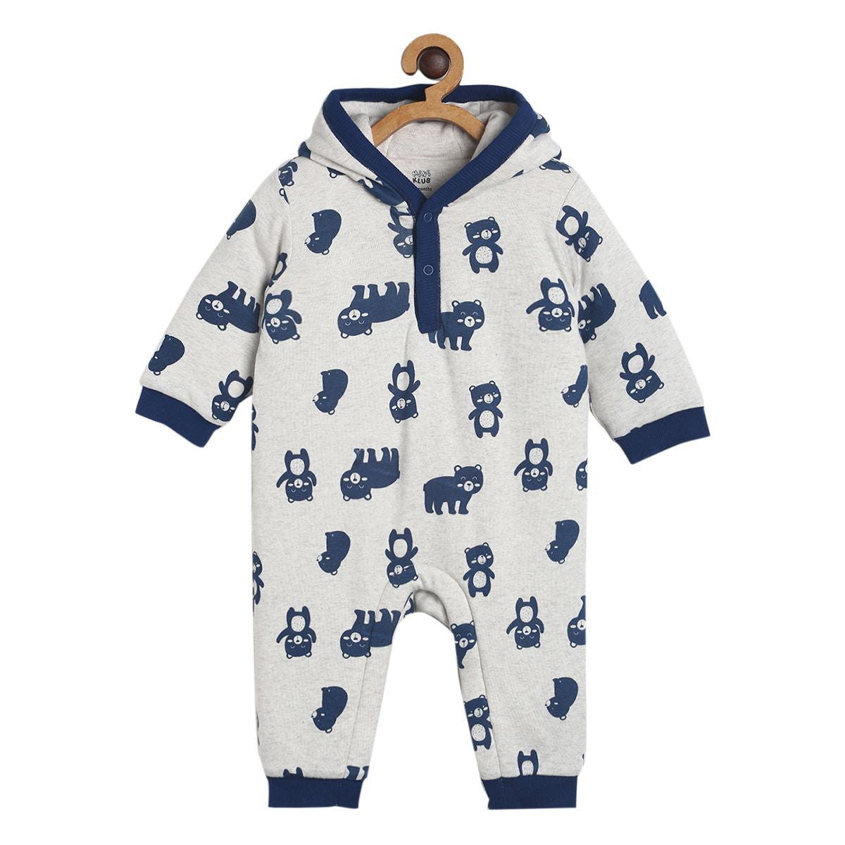 Boys Oatmeal Marl Pack Of 1 Romper