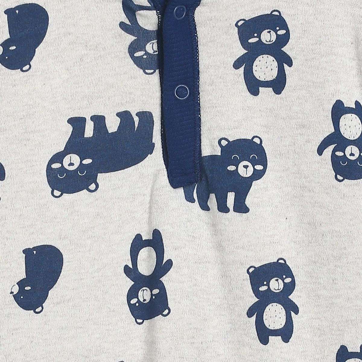 Boys Oatmeal Marl Pack Of 1 Romper