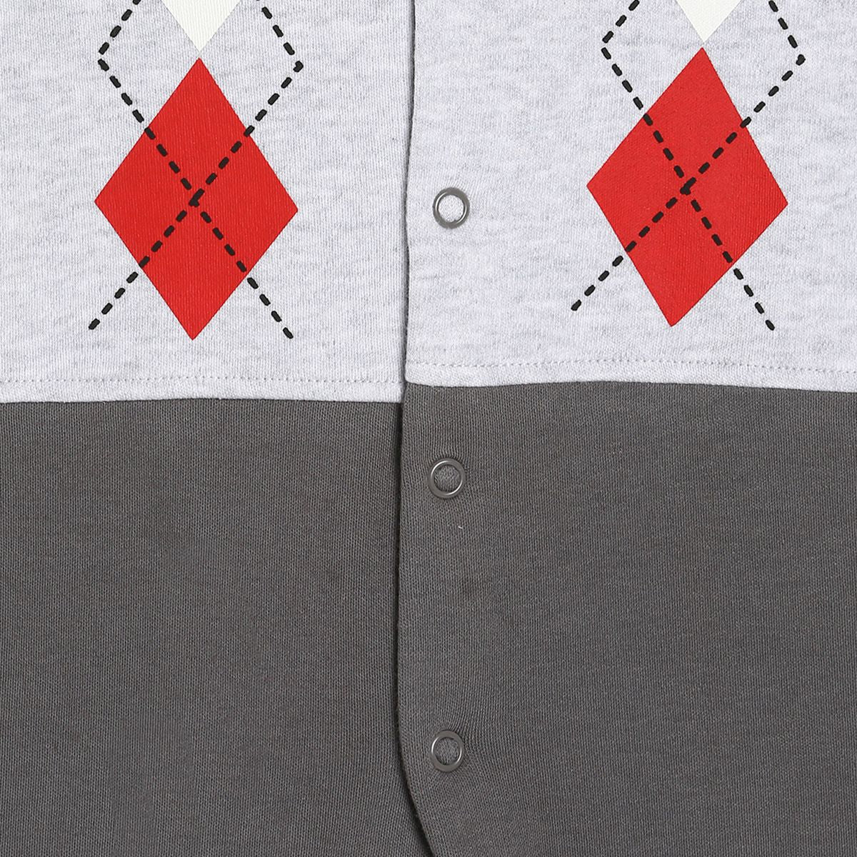 Boys Grey Pack Of 1 Romper