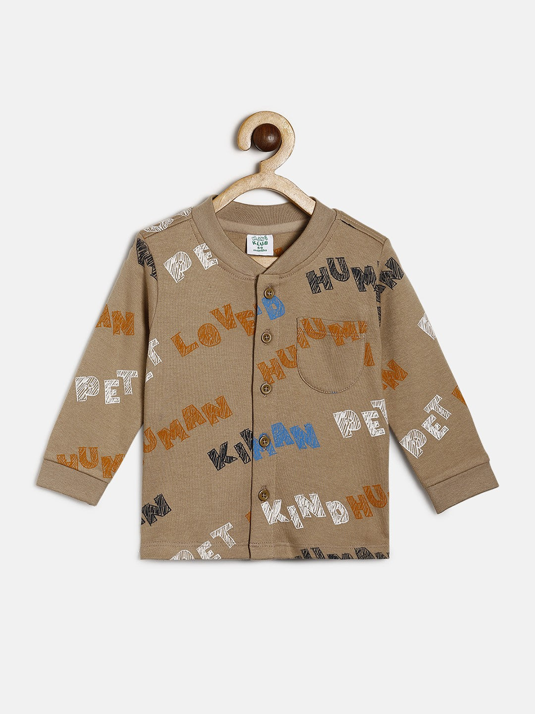 Boys Brown Pack Of 1 Shirt