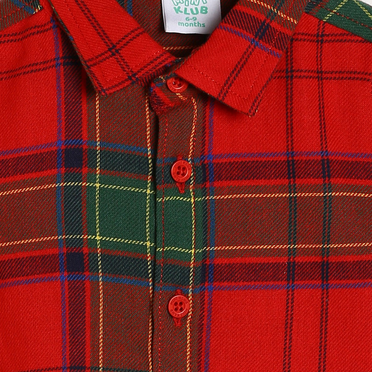 Boys Red Pack Of 1 Shirt