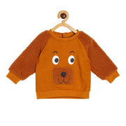 Boys Brown Pack Of 1 Sweat Shirt