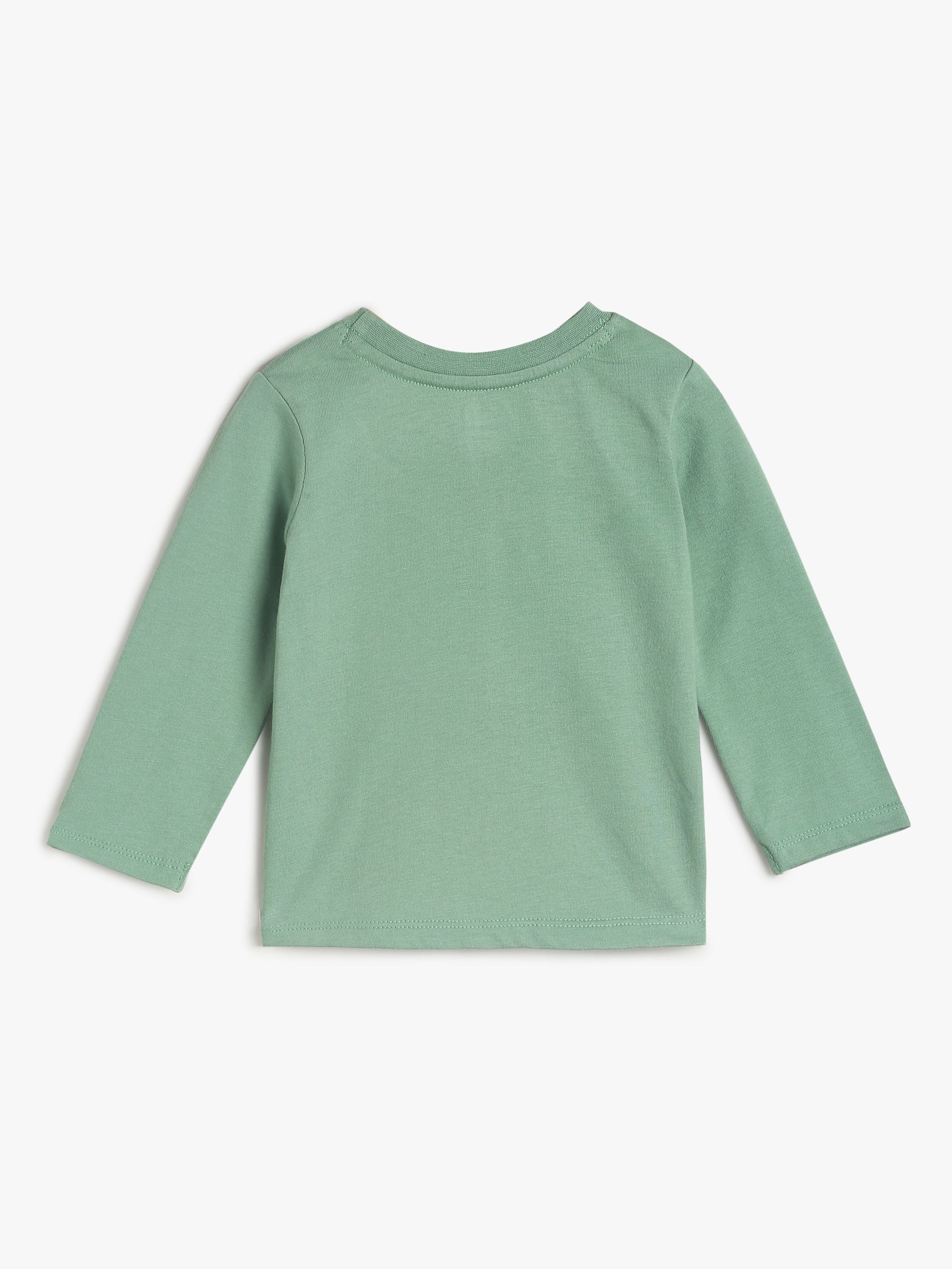 Boys Green T-Shirt and Knit Bottom