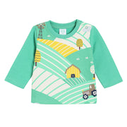 Baby Boys Countryside Print T-Shirt, Green