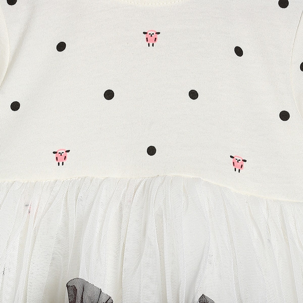 Girls Marshmallow Pack Of 1 Dress