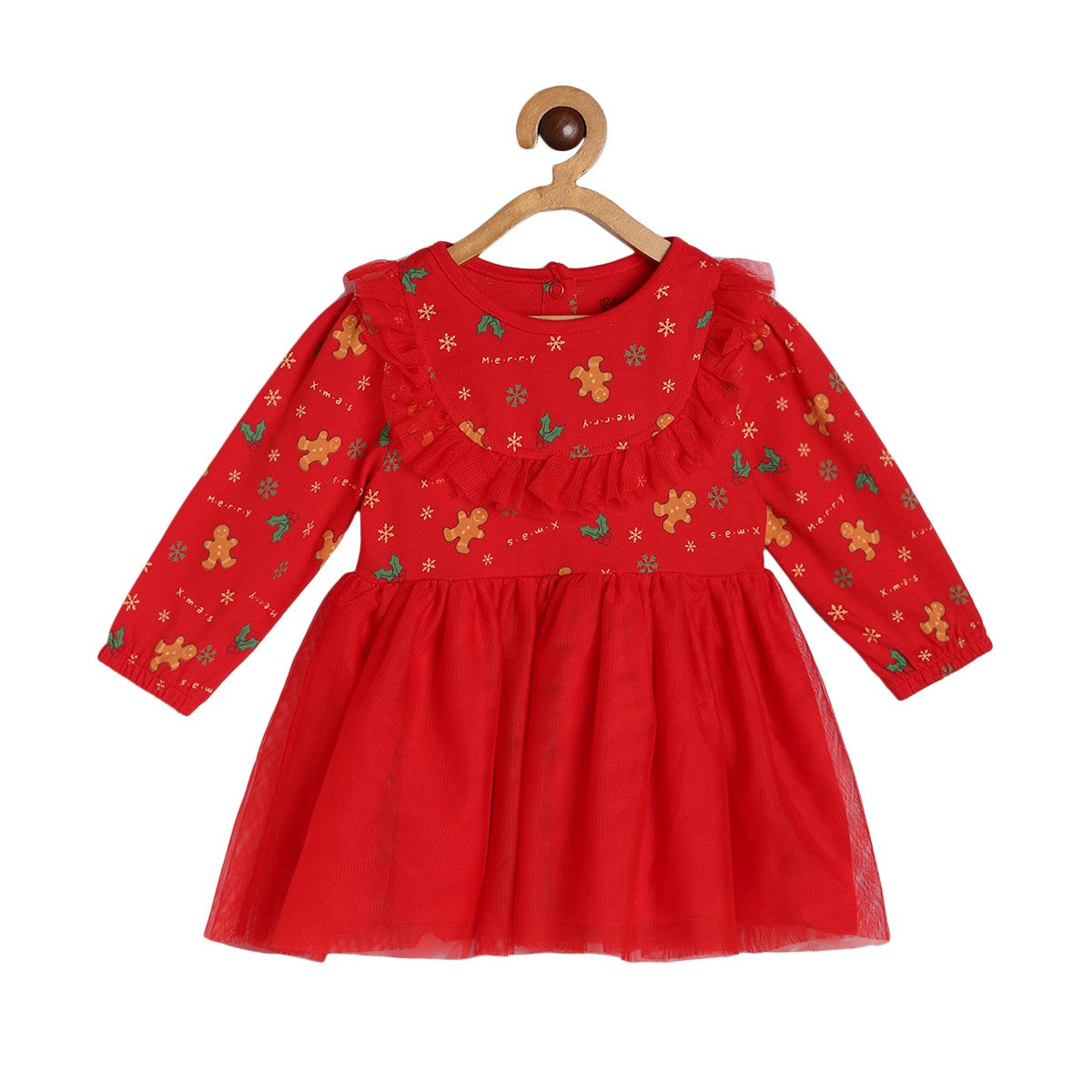 Girls Red Pack Of 2 Dress And Stocking