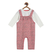 Girls Coral Pack Of 2 Dungaree Set