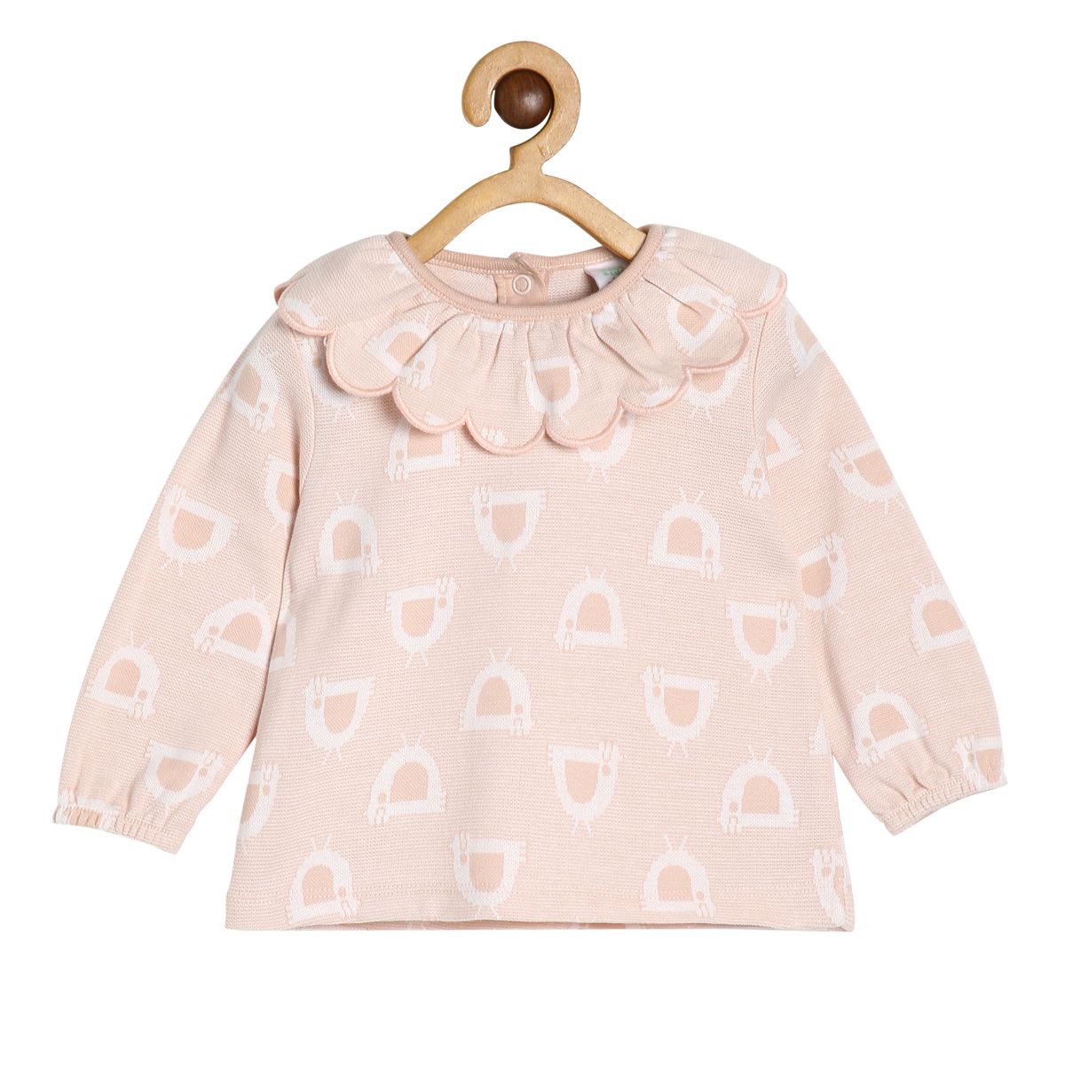 Girls Rose Pink Pack Of 1 Knit Top